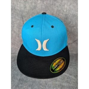 Hurley Logo | Lifestyle |‎ Blue with Black bill | Flexfit | Fitted | 6 7/8-7 1/4